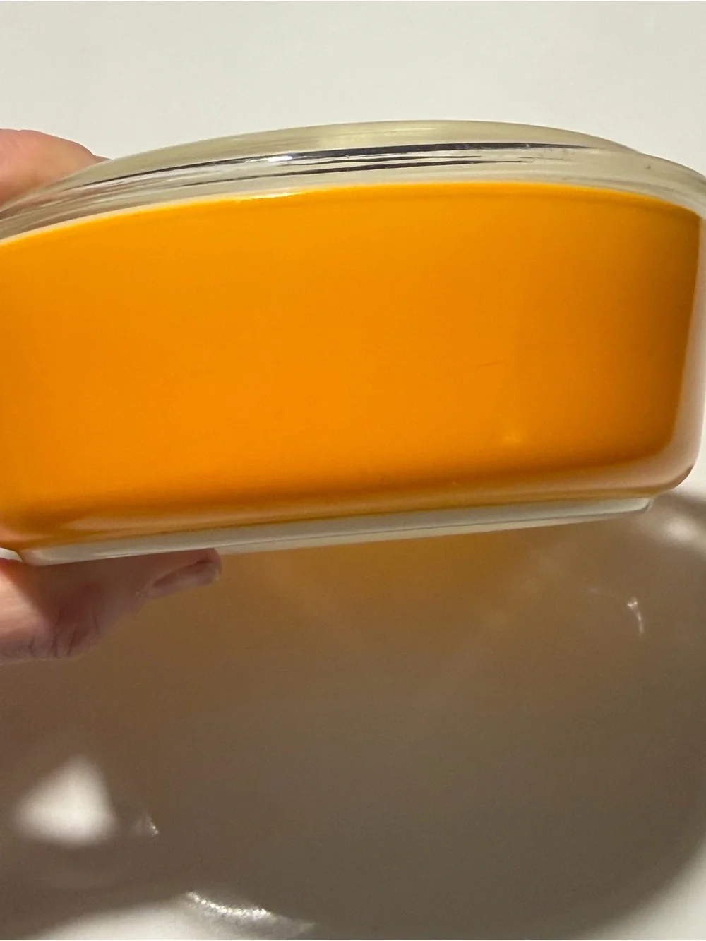 Vintage Pyrex 473 Golden Yellow Cinderella Casserole Dish w Clear Lid 1 Qt